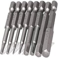 thumbnail image 5 of Juegos de puntas de destornillador magnético Phillips de vástago hexagonal para tornillos de orificio profundo [8 piezas-50 mm], 5 of 5