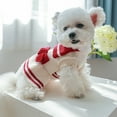 thumbnail image 5 of Aosijia Dogs Sweater Princess Dress with Bowtie Fall Winter Warm Pet Puppy Sweaters Skirt for Small Dogs (Red L), 5 of 12
