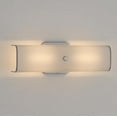 thumbnail image 4 of Hampton Bay Adeliade 14 in. 2-Light White Bath Vanity Light with Glass Shade, 4 of 5