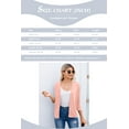 thumbnail image 4 of HOWCOME Womens Cropped Cardigans Sweaters 3/4 Sleeve Open Front Short Shrugs(Pink,XXL), 4 of 6