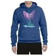 thumbnail image 2 of Wild Bobby, Sassy Since Birth Salty By Chance Mermaid Beach Ocean Vibe, Streetwear, Unisex Graphic Hoodie Sweatshirt, Vintage Heather Blue, Large, 2 of 3