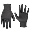 CLC Black Nitrile Disposable Gloves - Box Of 100 - Medium