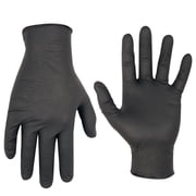 CLC Black Nitrile Disposable Gloves - Box Of 100 - Medium