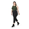 thumbnail image 1 of Pantalon Capri con cierre Roman Fashion /Tallas Extras, 7250 (Negro) negro 42, 1 of 7