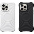 thumbnail image 2 of Designed for iPhone Case,Water Ripple Pattern Borderless Thin Matte Shockproof Protective Cover Phone Case (iPhone 14 Pro Max,White), 2 of 5