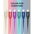 thumbnail image 6 of Liquipel Powertek USB Type C Charger Cable, 6ft Fast Charging USBC to USBA Cord, Adapter for Car, Galaxy, Android, Note, MacBook, Nintendo, Playstation, Chromebook, Pixel, Two Tone Blue, 6 of 7