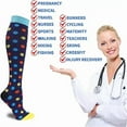 thumbnail image 3 of 3 Paires de Chaussettes de Compression pour Hommes et Femmes 20-30mmHg Dème Diabète Varices Infirmière Chaussettes de Compression Course, 3 of 6