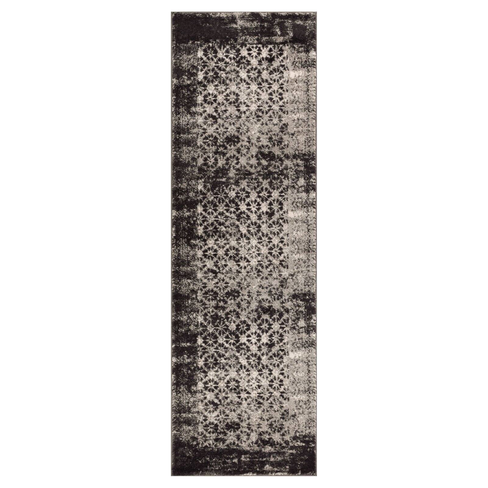 Well Woven 22665 Sydney Vintage Manchester Royal Blue Modern Distressed Abstract Area Rug - 5 ft. 3 in. x 7 ft. 3 in.
