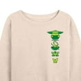thumbnail image 3 of Star Wars - The Mandalorian Grogu Icons  - Wo Men's French Terry Long Sleeve Pullover, 3 of 5