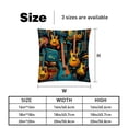 thumbnail image 5 of Musical Instrument Velvet Throw Pillow Covers Set with Unique Patterns - 16x16, 18x18, 20x20 Inches - 2 Throw Pillow Inserts & Covers for Any Occasion, 5 of 6