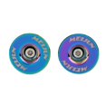 thumbnail image 2 of 1 Pair Bike Handlebar Grips Galvanized Screw Caps Colorful Cycling Accessories, 2 of 4