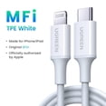 thumbnail image 1 of UGREEN MFi 20W PD USB C a Lightning Cable para iPhone 14 13 12 Pro Max Carga rápida para iPad Mini Teléfono Tipo C Cable Tan Jianjun unisex, 1 of 2