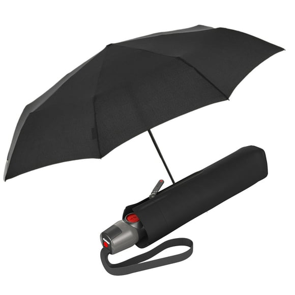 Rain Umbrella Knirps T.200 Medium Duomatic Automatic Black