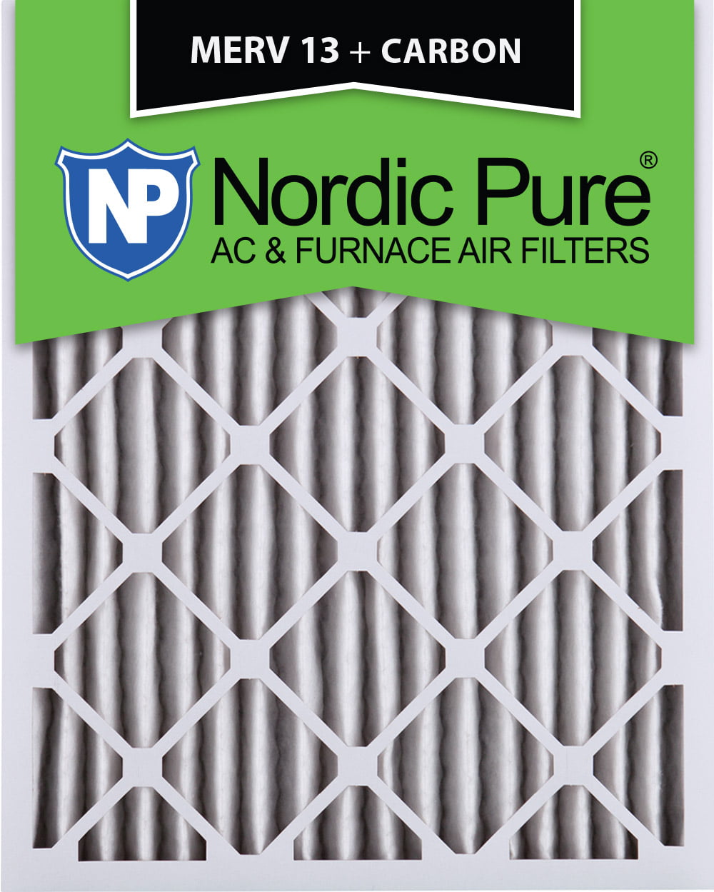 18x25x2 MERV 8 Plus Carbon AC Furnace Air Filters Qty 12 