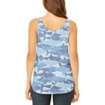 thumbnail image 2 of Great White Shark Camo Juniors Flowy Side Slit Tank Top Multi 2XL, 2 of 2