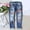 A2 Blue, variant on 4th of July Jeans for Women American Flag Pants American Flag Denim Pants Patriotic Pants for Women Memorial Day Memorial Day Outfits for Women Blue L