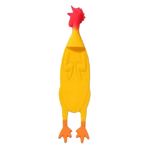 Marcador de libros de silicona con forma de pollo Marcador de lectura | Marcadores de silicona con forma de pollo