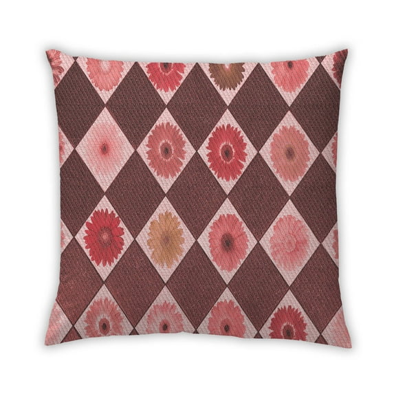 Ahgly Company Outdoor Square Contemporary Throw Pillow, 18 inch by 18 inch