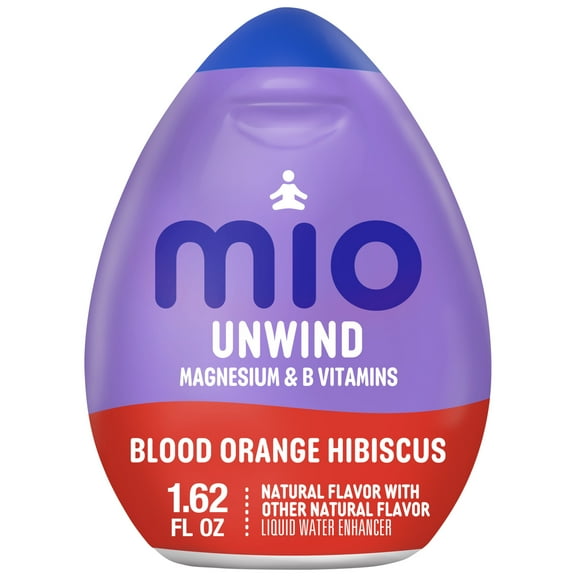 Mio Unwind Blood Orange Hibiscus Liquid Water Enhancer with Magnesium & B Vitamins, 1.62 fl oz Bottle