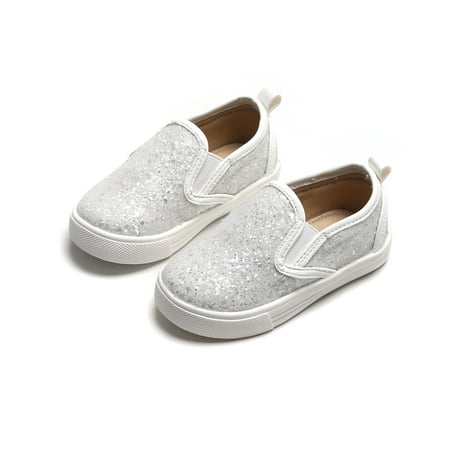 

Toddler/Little Girls Running Shoes Fashion Kids Sneakers Lightweight Princess Children’s Casual Shoes Lovely Girls Glitter Board Shoes