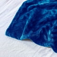 thumbnail image 5 of Whale Flotilla Flannel Fleece Twin Size 60x80 Inch Bed Blanket, Soft Velvet Lightweight Bedspread Plush Fluffy Coverlet Chevron Design Decorative Blanket for All Season, Royal Blue, 5 of 9