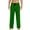 Green, variant on Mens Pajama Pants Elastic Waist Drawstring Lounge Pants Loose Sleep Pants Sleepwear Loungewear