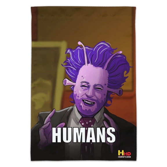 Human Aliens Guy History Meme Garden Yard Flag