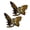 Brown, variant on batmeuy 2Pcs Girls Hair Claw Transparent Butterflies Shape Hair Pin Braided Hair Mini Hairpin Clear Mini Braiding Clip Headwear Hair Accessories