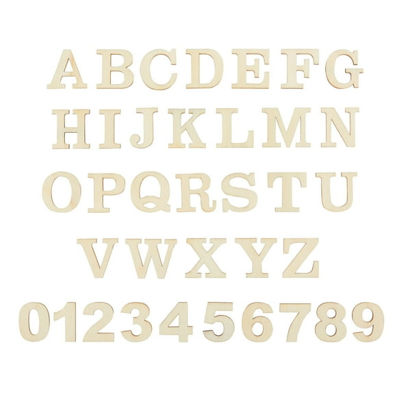 Wooden Letters & Numbers - Walmart.com