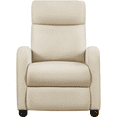 thumbnail image 2 of Yaheetech Modern Fabric Upholstered Recliner Chair with Pocket Spring for Home, Beige, 2 of 11