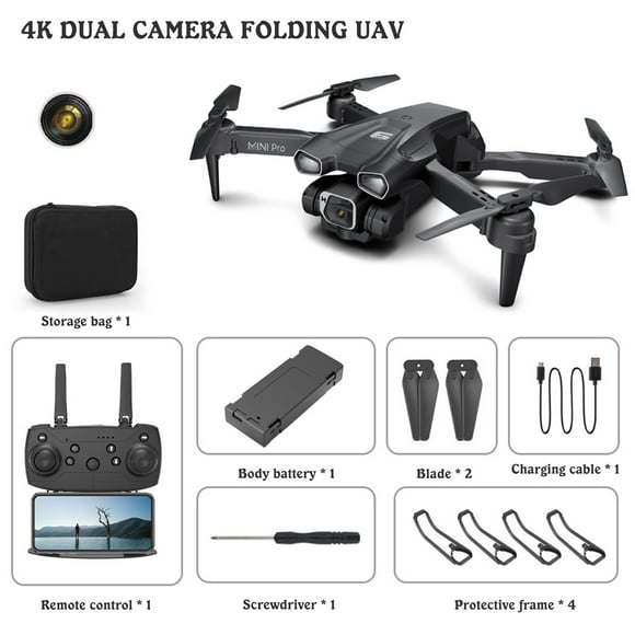 Amzcrzy Electrónica para hombres Organizador de electrónica Cámara digital El nuevo dron H66 con cámara HD 4K profesional, dron plegable de largo alcance y control remoto. Accesorios para juegos Gadg