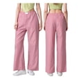 thumbnail image 4 of Yunliwuli Women's Casual Wide Leg Pants Elastic Waist Stripes Print Lounge Pants Going Out Trousers, 4 of 10