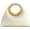White, variant on Women's Amiya Leaf Handle Sculpture Bag