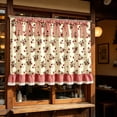 thumbnail image 5 of Oven Skirt Curtain,Farmhouse Tie Top Oven Curtain with Ruffle Trim and Ribbon Bow Ties | Washable Non-Stick Reusable | Dishwasher Cover for Furniture Surface Protection,29.72x21.65 Inch, 5 of 9
