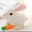 White, variant on Realistic Bunny Toy - Interactive Plush Rabbit with Sounds and Movements Animated Walking Wiggle Ears Twitch Nose - Easter Gift for Kids (White)