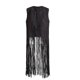 thumbnail image 1 of Qarigey Mujeres sin mangas frente abierto estilo occidental transpirable borlas chaleco cintura retracción Cardigan chaleco para diario Accesorios de disfraces negro XXL Qarigey AP009615-05B, 1 of 6