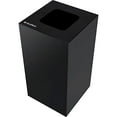thumbnail image 2 of Global Industrial Square Recycling/Trash Can with Waste Lid, 28 Gallon, Black, 2 of 3