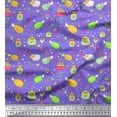thumbnail image 1 of Soimoi Rayon Crepe Fabric Heart,Floral & Sheep Cartoon Print Fabric by Yard 46 Inch Wide, 1 of 1