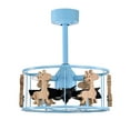thumbnail image 2 of Snowdust 16 in. 3-Light Indoor Pastel Blue Finish Ceiling Fan with Light Kit, 2 of 5