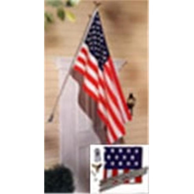 Propriétaires 3 Pi X 5 Pi Polycoton U.S. Drapeau Mis