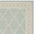 thumbnail image 2 of SAFAVIEH Courtyard Jasper Geometric Bordered Indoor/Outdoor Runner Rug, 2'3" x 6'7", Aqua/Beige, 2 of 4