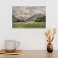 thumbnail image 4 of Soscooter Landscape Vintage Canvas Wall Art, Classical Prairie and Mountain Landscape Canvas Prints, Rustic Farmhouse Bathroom Office Decor, Large Wall Art for Home,24x16 Inch, 4 of 7