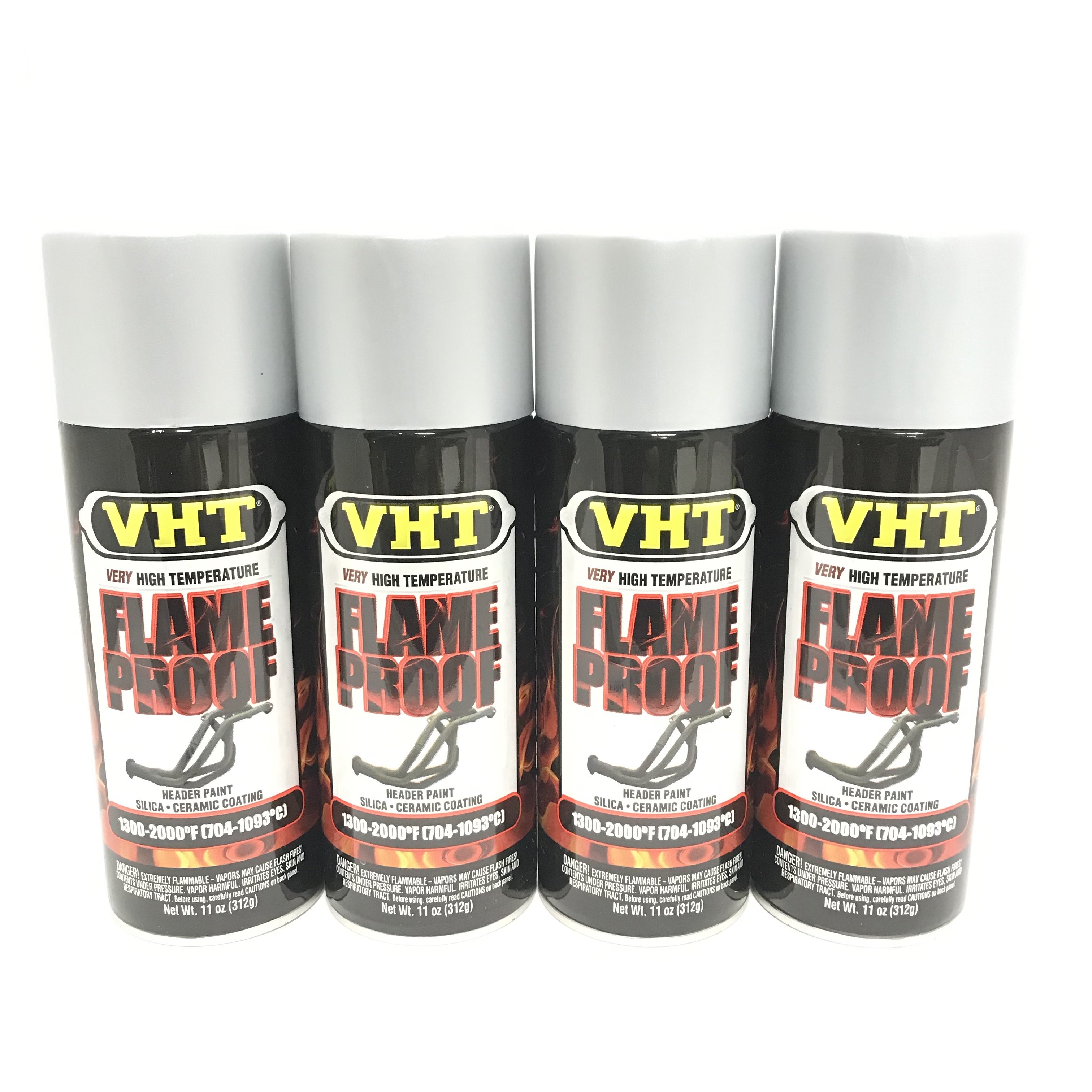 VHT SP1174 PACK FLAT ALUMINUM High Temperature Flame Proof Header Paint 11 oz