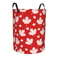 thumbnail image 2 of Kll Maple Leaves Waterproof Foldable Laundry Hamper Bucket With Handles For Storage Bin,Kids Room,Home Organizer (Small), 2 of 8