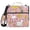 Cute Farm Animals, variant on 3 Ring Zipper Binder with Shoulder Strap Waterproof Trapper Keeper 2 Inch D-Ring 500 Sheets Capacity Hello Cat Face