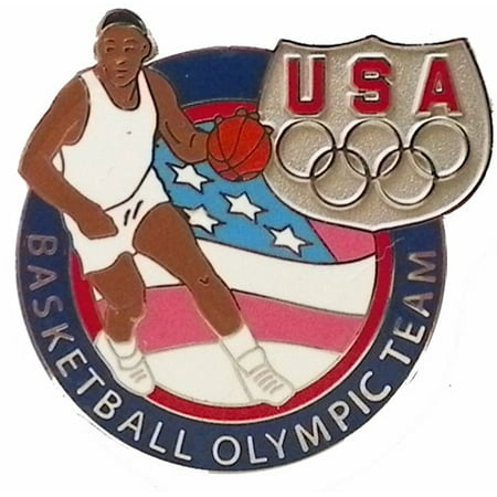 USA Olympic Team Athletes Basketball Pin (Best Olympic Basketball Teams)