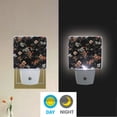 thumbnail image 2 of Yayeee LED Plug in Night Light for The Home with Auto Dusk to Dawn Light Sensors, 2 Pack, Black Flowers, 2 of 6