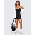 thumbnail image 3 of CRZ YOGA Butterluxe Cami Strap Rompers for Women Sleeveless One Piece Yoga Jumpsuits Bodysuit Shorts Padded, 3 of 6