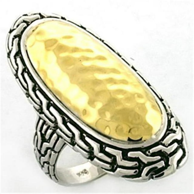 Bague en Argent Sterling 925 Or & Rhodium pour Femmes Sans Pierre - Taille 5