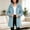 A89 Blue, variant on Trikvn Women's Long Fleece Coat Fuzzy Sherpa Jacket Winter Warm Zip Up Hooded Outerwear with Pockets Cable Knit Cardigan Casual Fall Relaxed Fluffy Overcoat